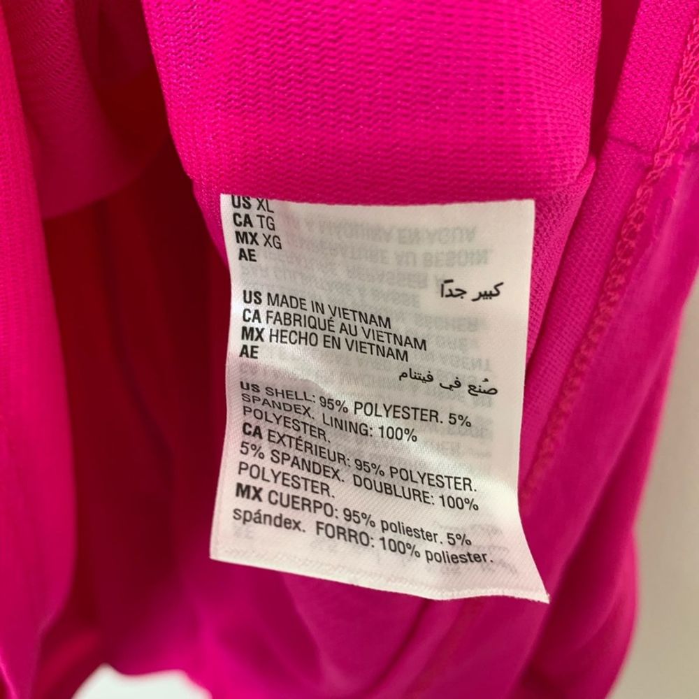 Bar III Pink Zip Back Cutout Tank Top XL - Picture 9 of 10